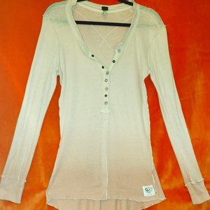 Cotton Pullover 1/2 Button Top